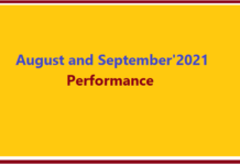 Trading Performance : August and September’2021 Trading performance