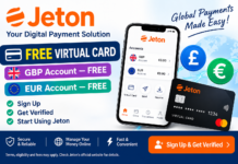 Jeton Free Virtual Card and GBP & EUR Accounts : Sign Up and Get Verified Jeton Free Virtual Card